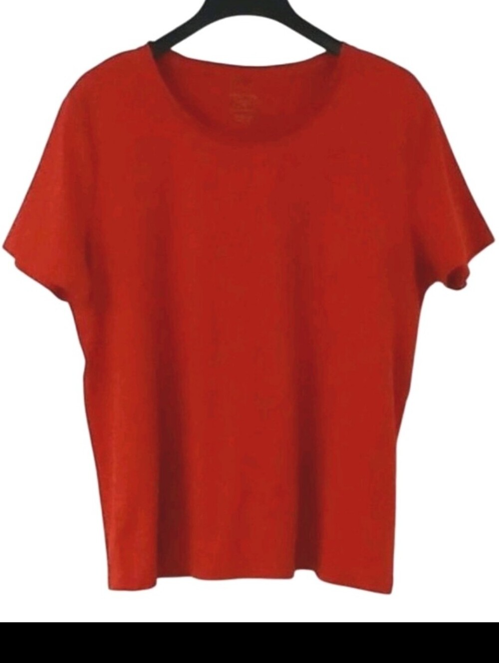 White Stag Size 2XL (20) Orange Short Sleeve Top Round Neck Line